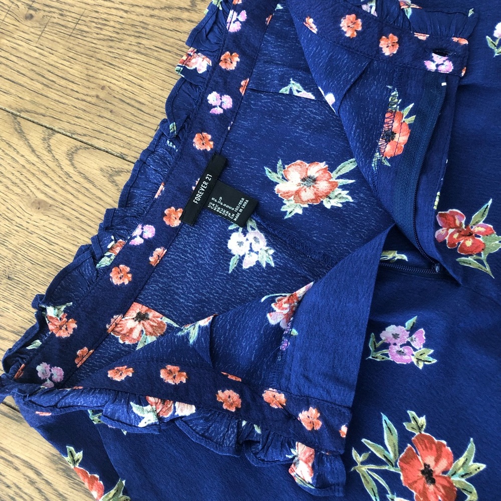 High waisted floral shorts - Picture 5 of 8